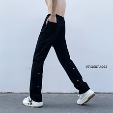 2026夏薄款季美式高街新款修身直筒休闲裤货号K2305P55，男装休闲裤，电商A063