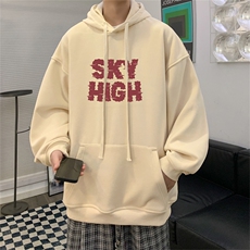抖音品质秋季320G华棉男士连帽大码印花卫衣WYH2478-P45控68，男装卫衣，电商B370