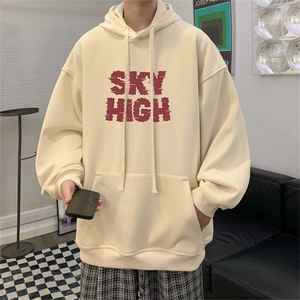 抖音品质 秋季320G华棉男士连帽大码印花卫衣WYH2478-P45控68图片