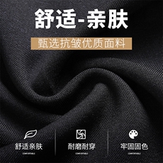 休闲裤男薄款宽松直筒长裤子爸爸装春秋新款中年男士商务百搭男裤，男装休闲裤，电商B212（原钱塘6029）