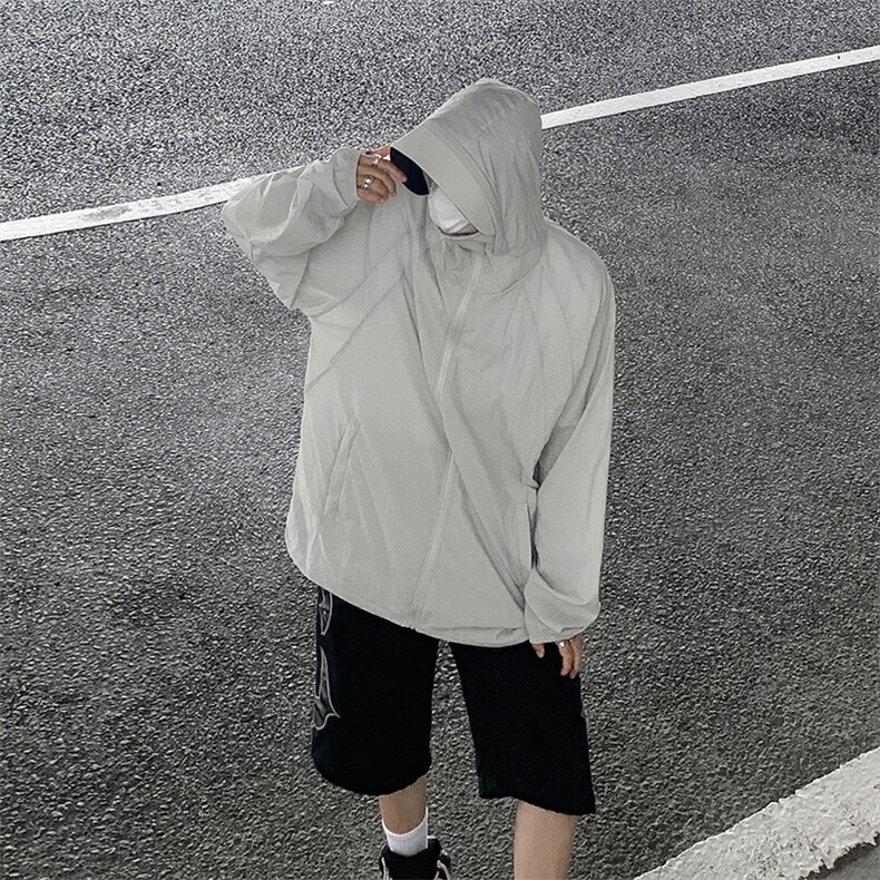 UPF50+透气轻薄连帽外套男女情侣款夏2024户外速干专业钓鱼防晒衣,男装防晒衣,星座505-2（原电商A260-1)