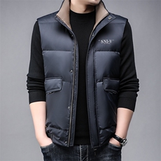 B89499锦纶精品面料男装羽绒服90鸭绒男士马甲休闲主推款，男装羽绒服，钱塘207-3