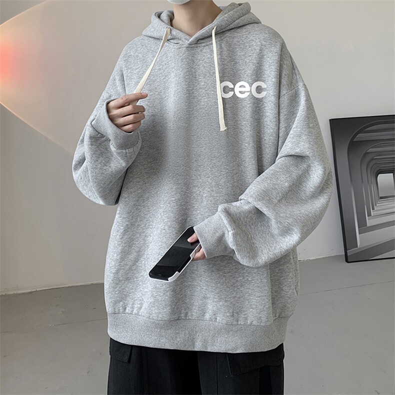 连帽卫衣男大码运动服帽衫外套WY2294-P35加绒款-P40,男装卫衣,电商A040