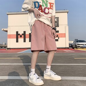 主推 现货 现货10万条 港风宽松五分裤纯色 K888-特P15图片