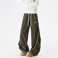 条纹运动防水冲锋裤宽松休闲裤1209-1-KK02-P55，男装休闲裤，星座1209-1