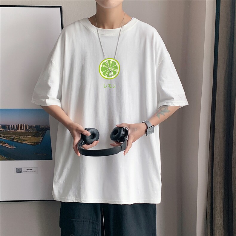 短袖男夏宽松纯棉T恤男百搭港风韩版情侣中性日系潮DT0219P20,男装T恤,星座1016-1（原电商B408-1）