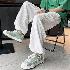 夏季高品质新款束脚裤直筒胖子宽松编制裤绳裤子DK7869-P49控68，男装休闲裤，星座717