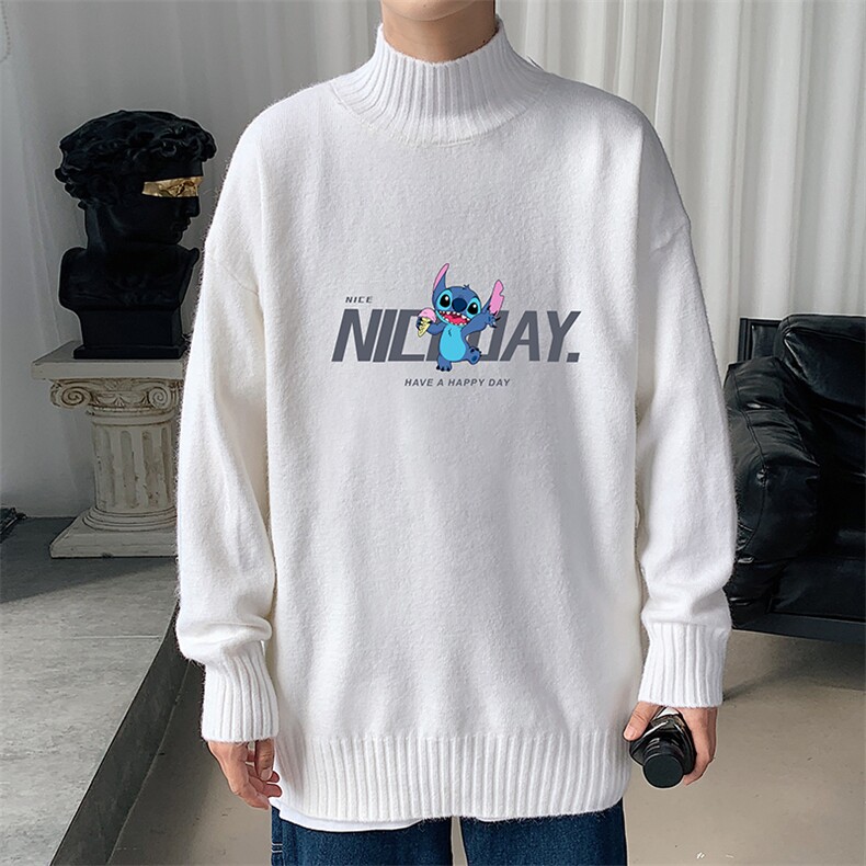 M18137-P45加绒款-P65半高领毛衣男士大码针织衫男毛线衣男,男装针织衫/毛衣,电商A040
