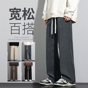 2025年秋冬新款港风灯芯绒裤子男裤直筒休闲裤宽松百搭男D961-P43图片