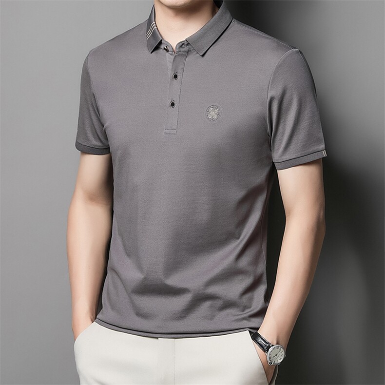 2023夏季短袖t恤男中老年男装圆领宽松中年男士polo衫QP1660-P57,男装Polo衫,星座1105-3