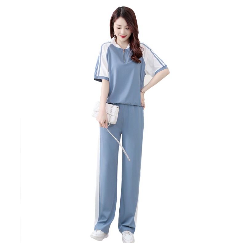 2024夏季新款女装运动套装简约大方休闲时尚舒适百搭,女装运动套装,凯瑟曼