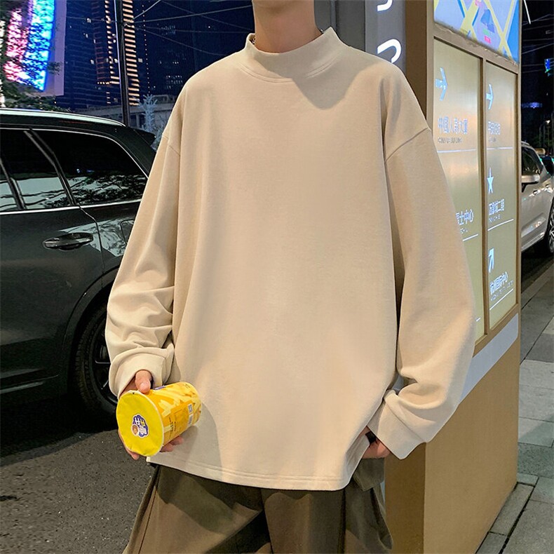 D002P35半高领德绒针织衫男秋冬季新款打底内搭毛衣美式潮牌加厚,男装针织衫/毛衣,星座304A-1
