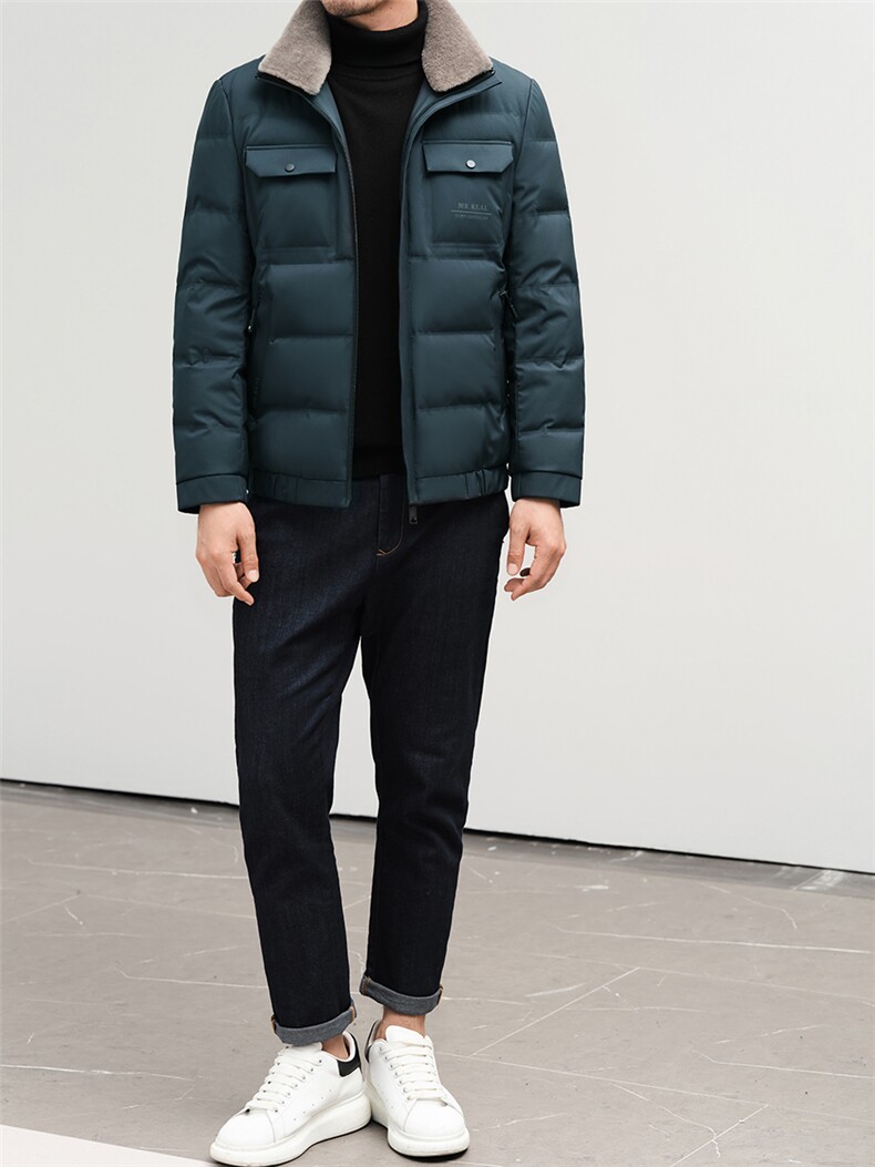 LD659钱塘2020-2秋冬新款中青年男士时尚休闲毛领羽绒服外套P250,男装羽绒服,钱塘207-2