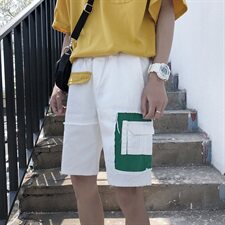 网红潮流休闲短裤男五分裤港风牛仔裤男D/，男装休闲裤，电商D202