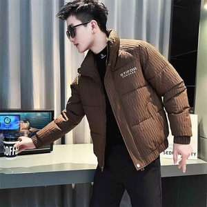棉衣男士修身潮牌棉袄2025新款冬季时尚棉服痞帅外套TT605 P86图片