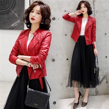 主推款潮流依族皮衣CLYZ2121，女装皮衣，江南女神
