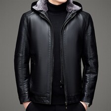 BAMJ-7010钱塘2020-2中年男士时尚休闲百搭春秋季夹克外套P127，男装皮衣，钱塘207-2