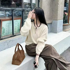 2025年秋季常规款开衫单件长袖时尚百搭通勤，女装针织衫/毛衣，半城羊绒