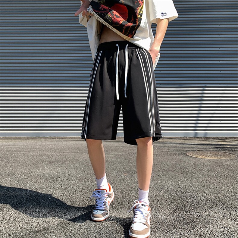 K3652-P35夏季美式冰丝透气纯色潮流情侣男女休闲百搭短裤控48,男装休闲裤,电商A009A（原A058A）