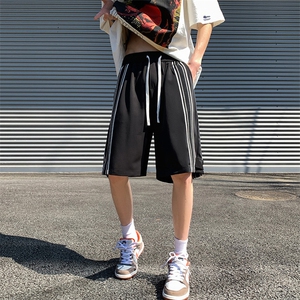 K3652-P35夏季美式冰丝透气纯色潮流情侣男女休闲百搭短裤控48图片