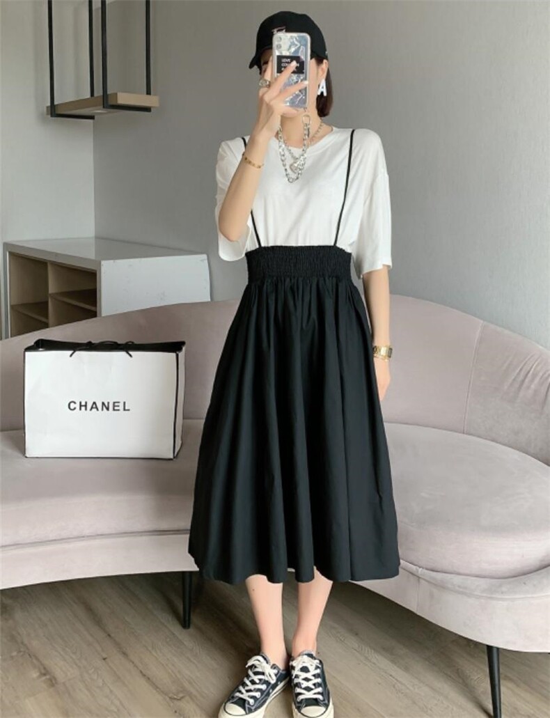 夏季新款韩版套裙、连衣裙，女装连衣裙，紫锦百艳