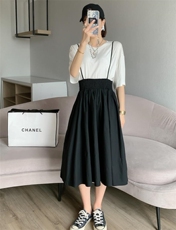 夏季新款韩版套裙、连衣裙，女装连衣裙，紫锦百艳