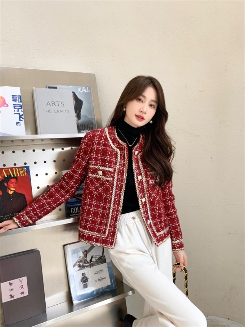 高端定制面料时尚大方优雅时尚外套，其它，荷塘月色