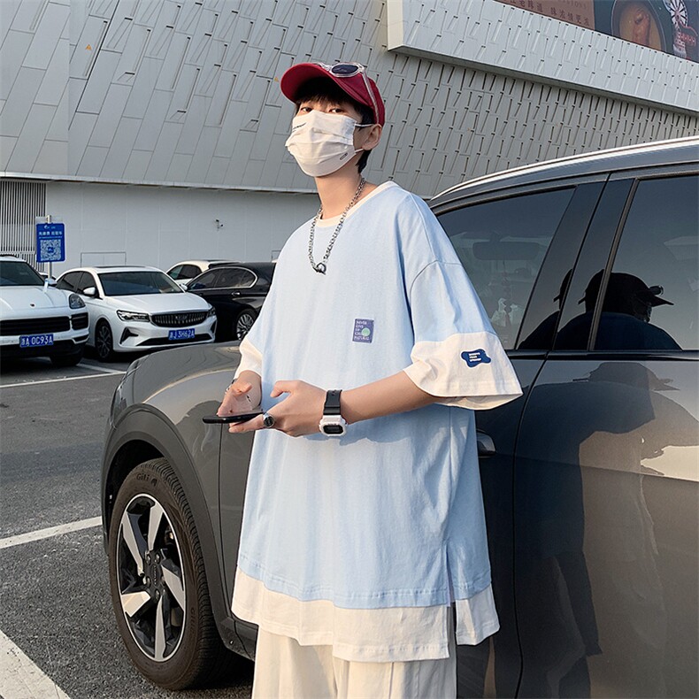 2025夏新款文艺ins简约新款时尚短袖T恤T202P25,男装T恤,星座1108