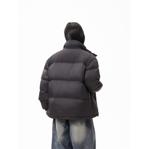90%绒新标有报告立领撞色韩版宽松羽绒服外套Y988/P350现货