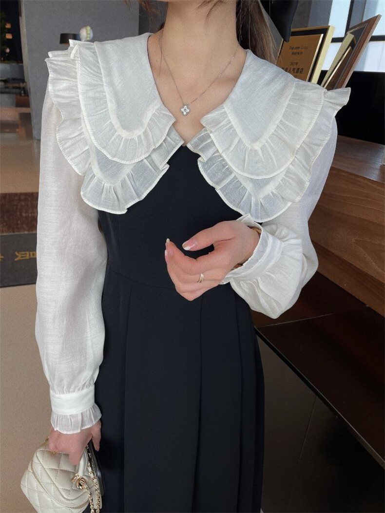 双层大翻领连衣裙，女装连衣裙，DIDI&KOKO(3F)