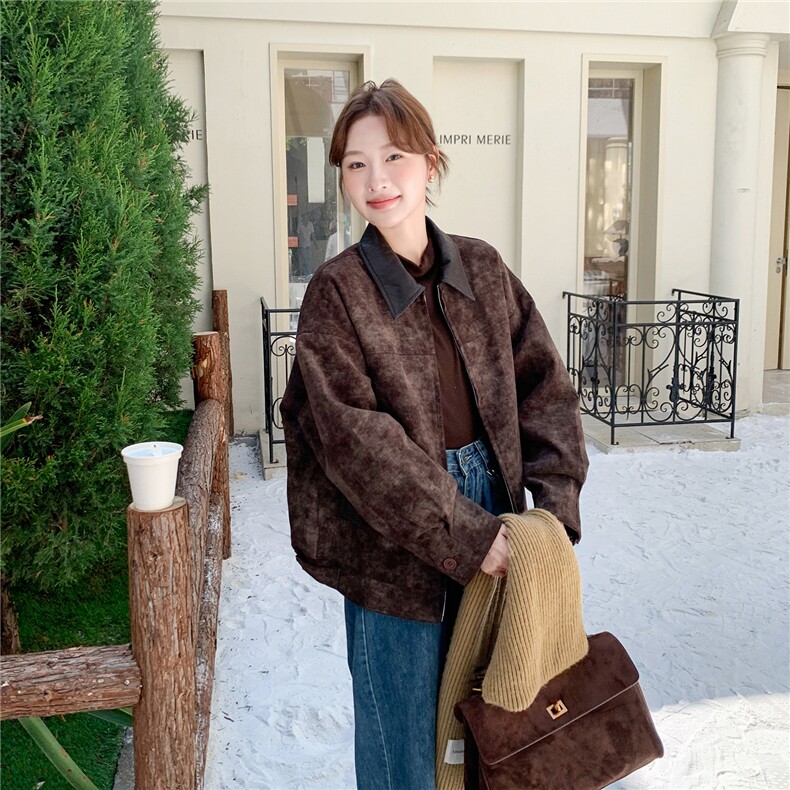 2025秋季扎染灯芯绒棉里巴恩风外套2C322-M3003-P185-K265,女装棉衣/棉服,2C322