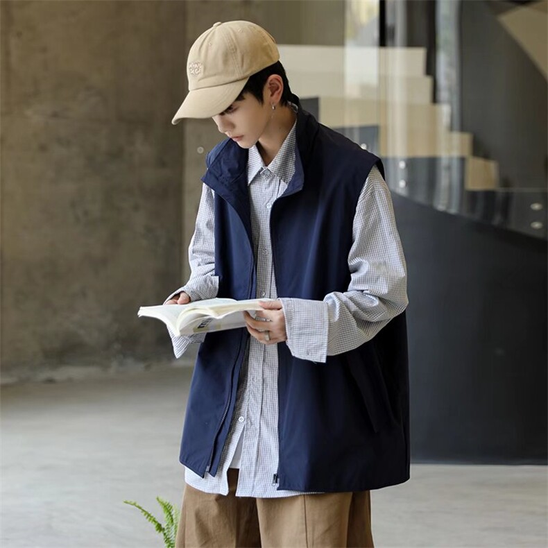 工装背心男女夏嘻哈潮流ins宽松无袖坎肩Y133P35,男装背心/马甲,星座1116-2