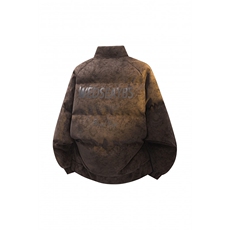 100聚酯PU皮棉服冬季宽松港风棉衣立领3D棉袄特P110控188MY252，男装棉衣，电商B370