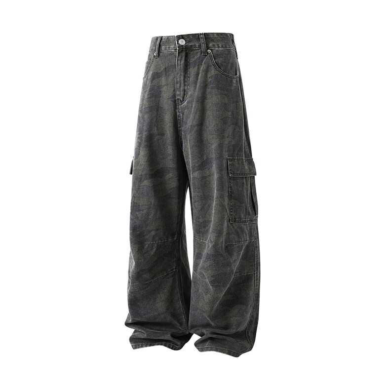 6140-高质量迷彩色工装裤直筒休闲裤P65X108,男装牛仔裤,电商C315