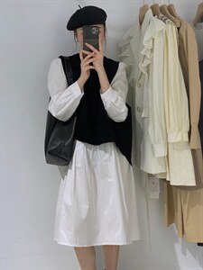 马甲?连衣裙两件套图片