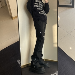 <自拍图>春季高街时尚风裤子男小众设计感微喇K6122-P55图片