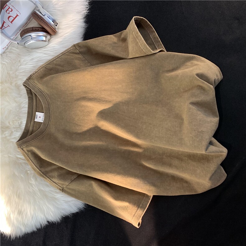 水洗新上做旧男女夏季宽松美式复古半袖衣服B225-T9398-P35-X48,男装T恤,电商B225