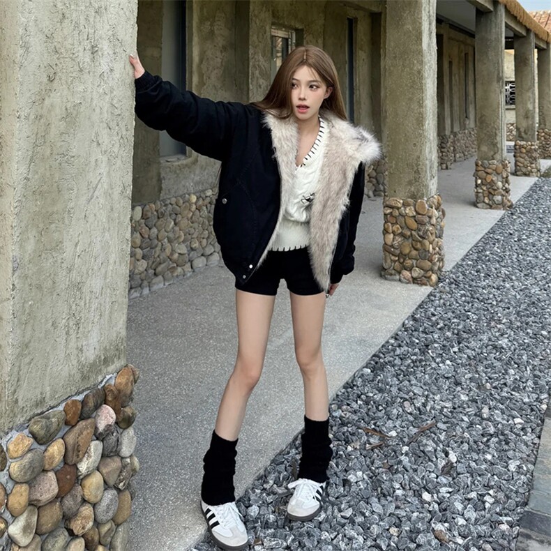 现货高品质美式高街冬季重磅硬挺短款座山雕毛领棉衣男女加厚外套,男装棉衣,电商A486-1