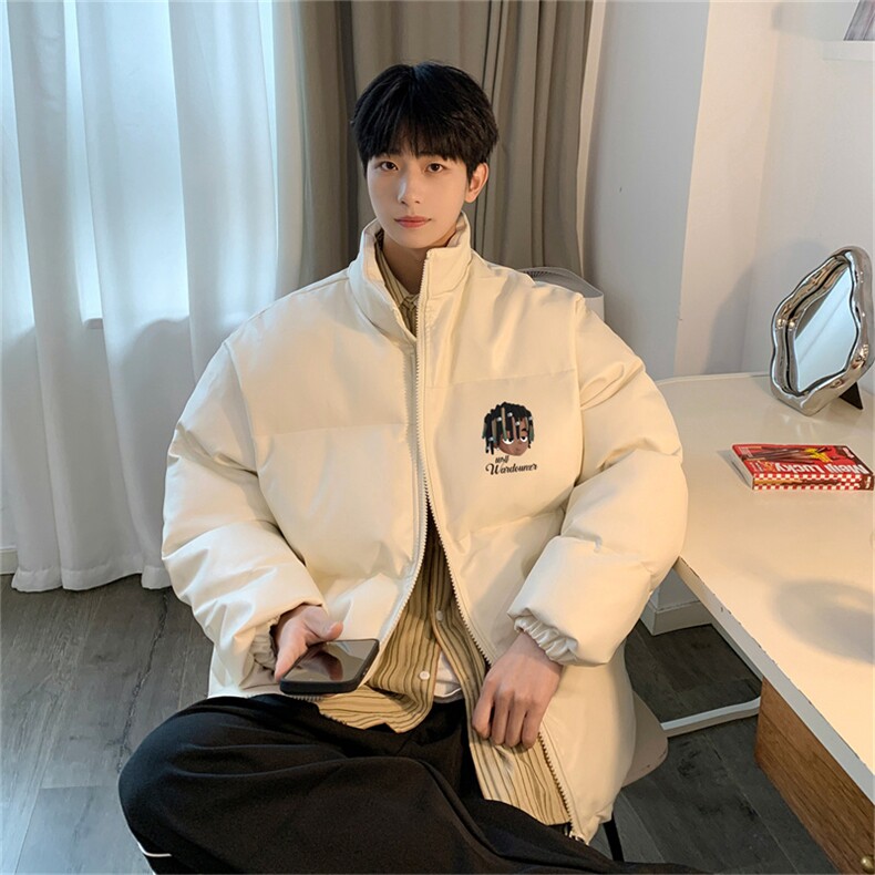 均可提供短视频高品质港风黑人头PU皮加厚棉衣PM133-p110控148,男装棉衣,星座508（原C305）