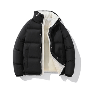 新标90白鸭绒简约休闲立领外套纯色加厚羽绒服ESY0204-P210图片