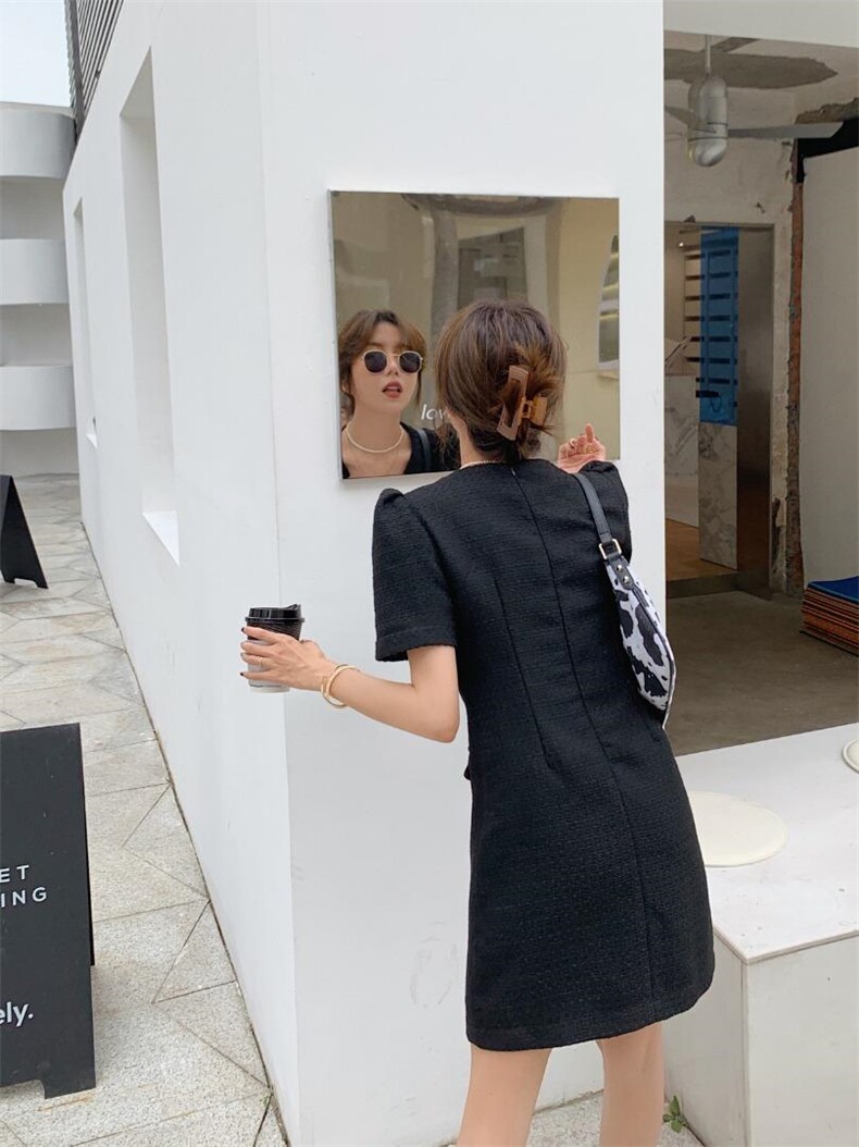 早秋小香风连衣裙，女装连衣裙，QY2