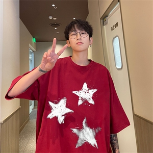 220g纯棉美式夏季短袖t恤男DT421-特批19 控38图片
