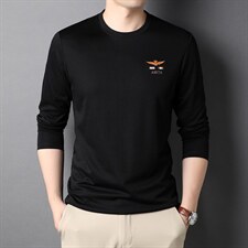 秋季爸爸装长袖t恤男中年秋衣中年人体恤上衣打底衫HPNT9019-P75,男装针织衫/毛衣,电商B212（原钱塘6029）