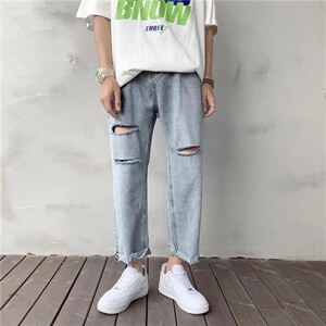 潮流春季牛仔裤男牛仔长裤TK25P38图片