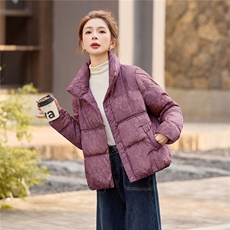 2025年冬季新中式提花唐装90白鸭绒轻薄羽绒服短外套，女装羽绒服，简韵佳