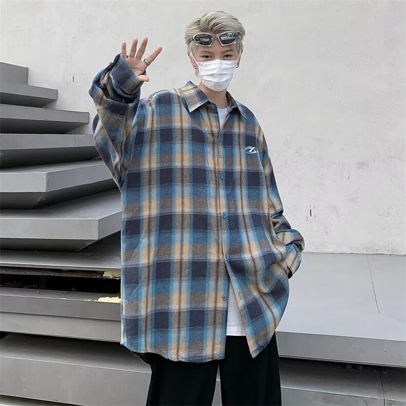 男秋季新款长袖衬衫外套 SK330 P35图片