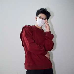 明星私服潮流小众机车卫衣T恤潮男飞袖打底衫长袖卫衣P58图片