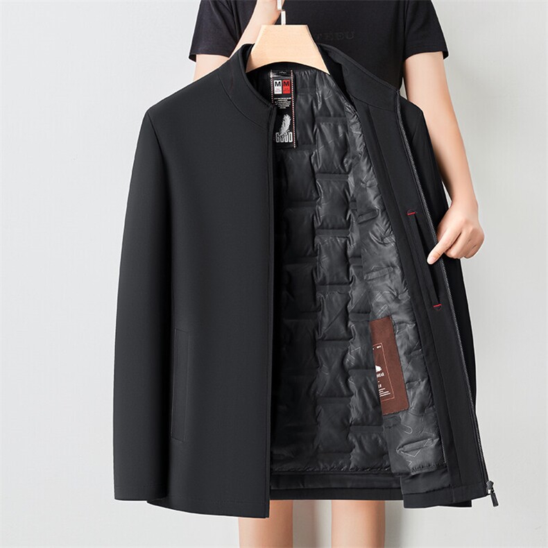 冬季男士毛呢羊毛呢子内胆可脱卸商务高端保暖抗寒休闲男装，男装毛呢大衣，钱塘6003（原4033）