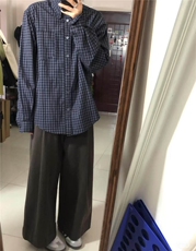 格子衬衫男长袖韩版潮流痞子帅气文艺2025春季ins外套YH9951P40，男装衬衫，电商D256-1(原A064-1)