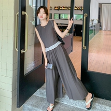 新款现货主推下摆压绉木耳边套装9860-P125-K178，女装套装/套裙，2C129